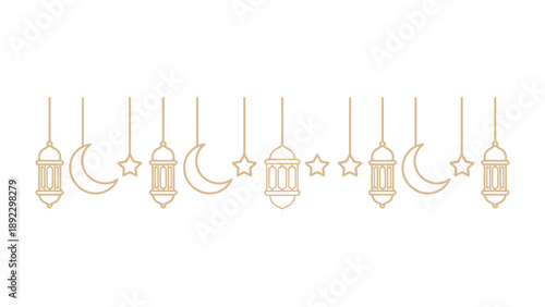 Golden Lanterns and Celestial Embellishments: Elegant, delicate gold-toned lanterns and celestial moon and star motifs dance across the frame, each element whispering tales of warmth and spirituality.