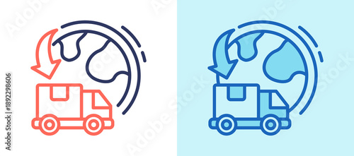 Import Pressure whiteblue icon