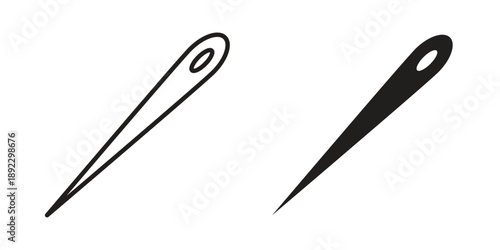 Needle icon symbol design template. Vector 10 eps.