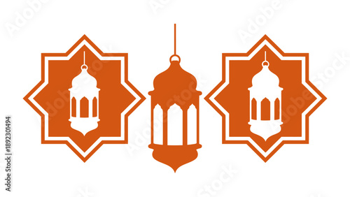 Islamic Lanterns: Decorative lanterns illuminate a scene, radiating cultural richness and spiritual contemplation.