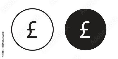 Pound icon symbol design template. Vector 10 eps.