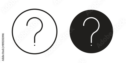 Question icon symbol design template. Vector 10 eps.
