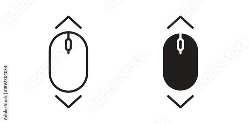 Scroll icon symbol design template. Vector 10 eps.