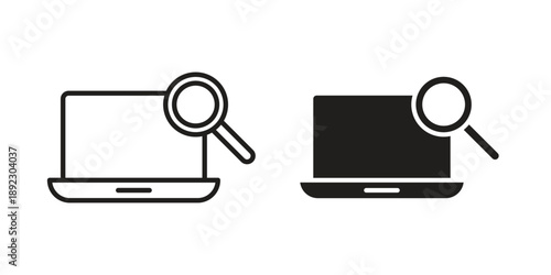 Search online icon symbol design template. Vector 10 eps.