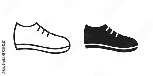 Shoes icon symbol design template. Vector 10 eps.