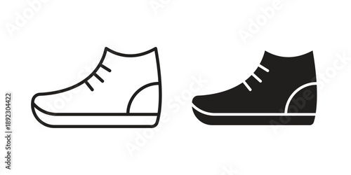 Shoes icon symbol design template. Vector 10 eps.