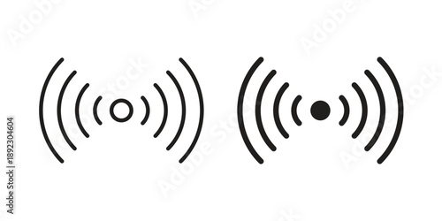 Signal icon symbol design template. Vector 10 eps.