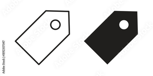 Tag icon symbol design template. Vector 10 eps.