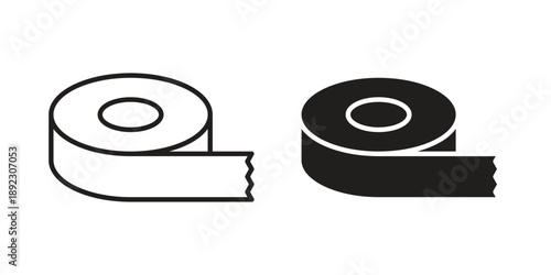 Tape icon symbol design template. Vector 10 eps.