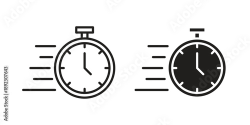 Time fast icon symbol design template. Vector 10 eps.