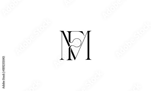 FM initial letter logo or FM monogram