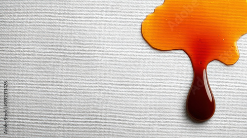 A coffee stain on white paper
