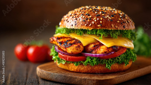 A simple chicken filet sand...