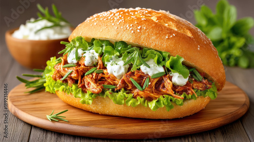 Buffalo chicken sandwich wi...