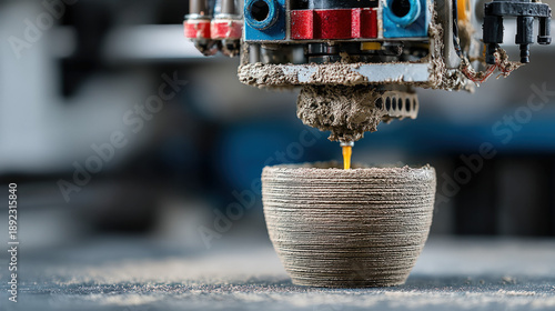 Mobile 3D printing of concr...