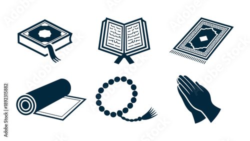 Spiritual Ritual Items: A serene collection of faith symbols, evoking a sense of reverence and reflection. This image represents key objects used in acts of devotion and spiritual practice.