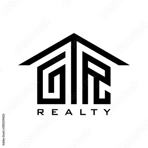 Modern GTR Realty Logo Design for Real Estate Business.