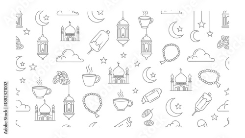 Sacred Symbols: An intricate design, filled with celestial and cultural symbols, creates a captivating pattern, ideal for celebrating a meaningful holiday.