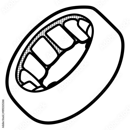 simple one-way bearing vector, adjustable line size