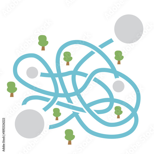 Colorful Kids Labyrinth Game