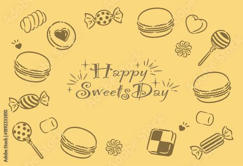 マカロン、各種スイーツ