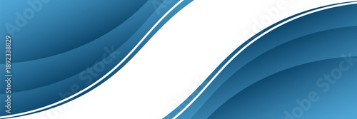 Abstract blue curve line vector background overlap layer paper on white space for text and message design, modern design