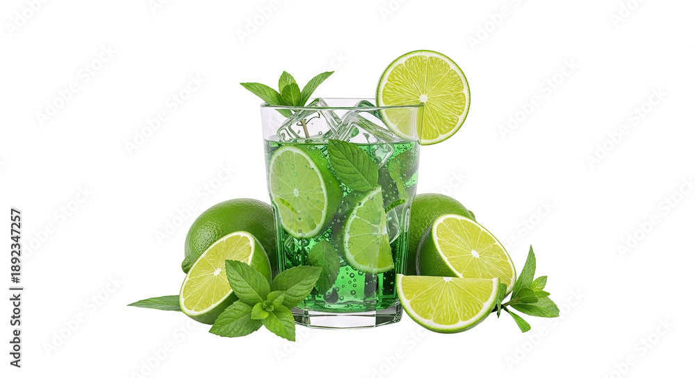 custom made wallpaper toronto digitalRefreshing Lime and Mint Drink with Ice