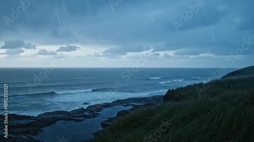 Epic Seascape Views on the Oregon Coast Scenery Rain Storm Moody Skies Weather Ocean Waves Dramatic Cloudy Sky Nature Shots Land View