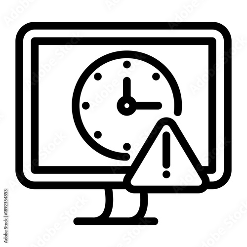 Outdated data line icon
