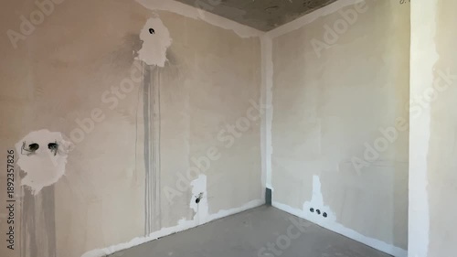 EmRoom New Building Under Renovation Plastered Walls Electrical Wiring Apartment Improvement Getting keys new home Renovation Construction work Mortgage Loan apartment New Moscow 6.12.2024 Russia