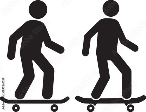 Silhouette of skateboarders skateboarding on skateboards