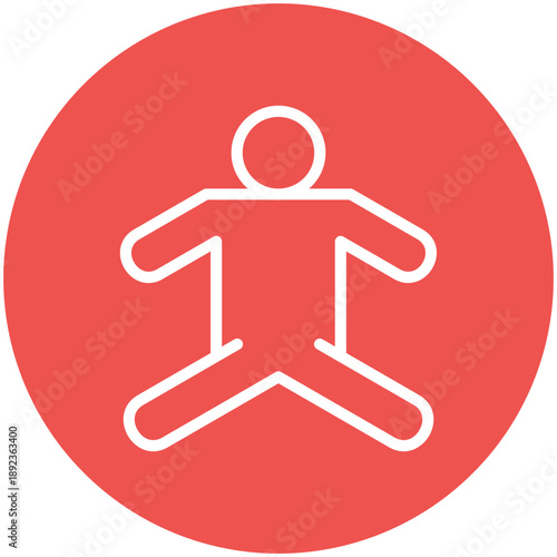 Stretching Athlete Icon