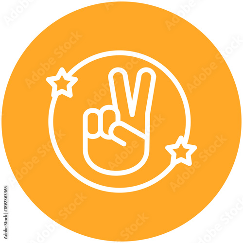 Victory Gesture Icon