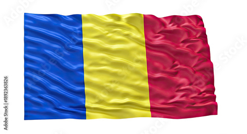 Waving Romanian flag