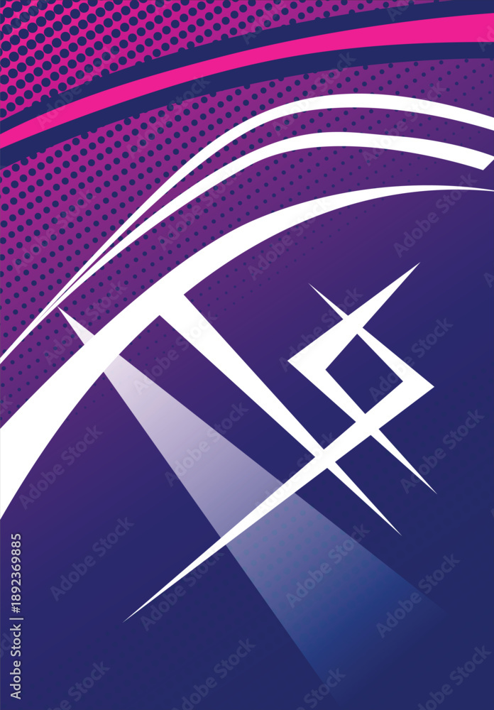 Fototapeta premium Purple Neon Dynamic Esports Jersey Background