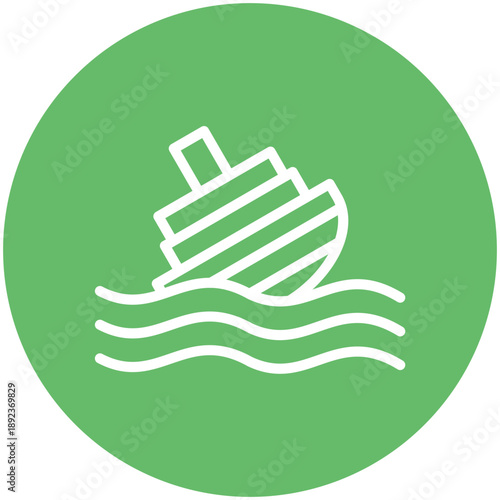 Sinking Ship Icon