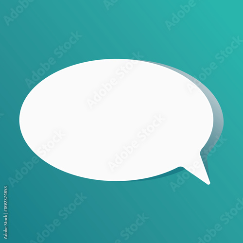 Speech bubble blank frame, text quote box, message