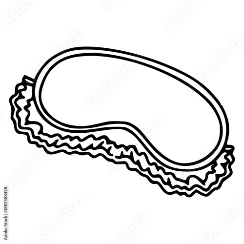 nighttime sleep mask drawing for beauty sleep and relaxation