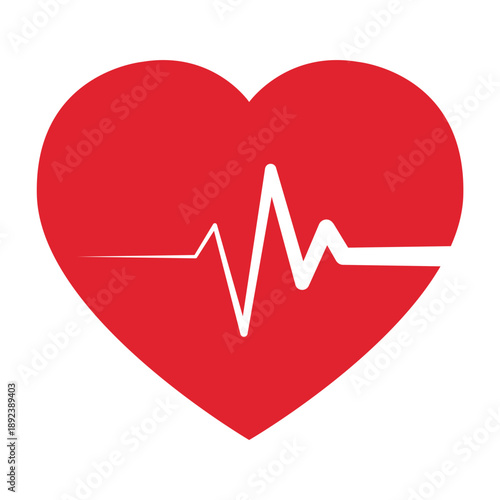 Vector graphic icon for Ecg graph