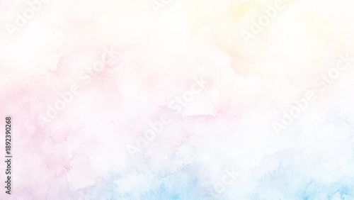Abstract colorful watercolor background texture with a vintage blue and pink paper design illustration backdrop