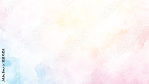 Abstract colorful watercolor background texture with a vintage blue and pink paper design illustration backdrop