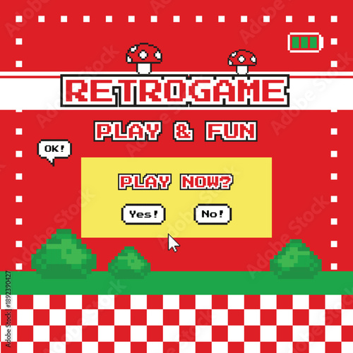 Instagram posts template pixel art retro vintage game 8bit 90s style nostalgic social media posts