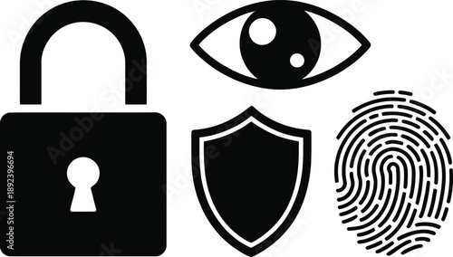 Cyber Security and Data Protection Symbols