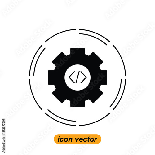 development icons. Flat illustrations of development vector icons for the web. Vector illustrations of company icons.