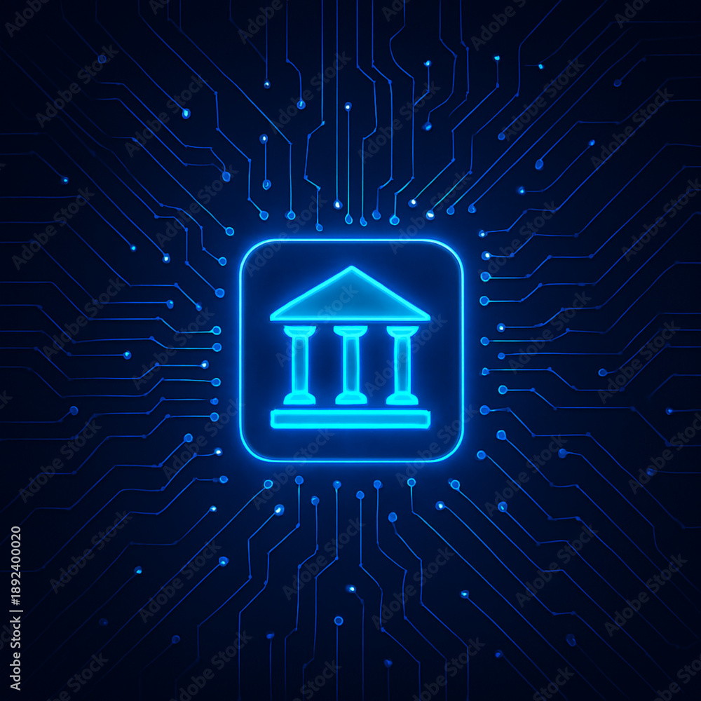 Naklejka premium Circuit board background