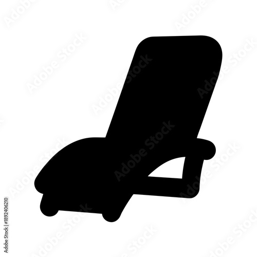 Silhouette of a lounge chair