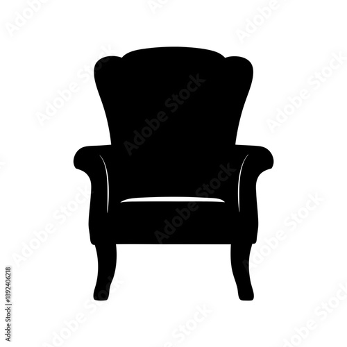 Classic armchair with ornate design