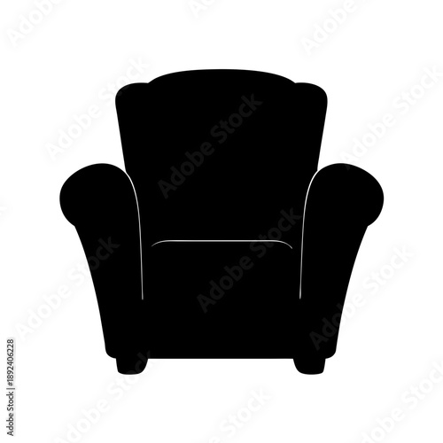 Classic armchair in black