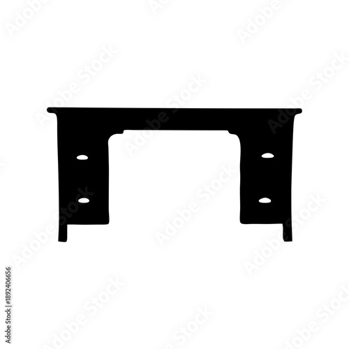 Modern wooden console table