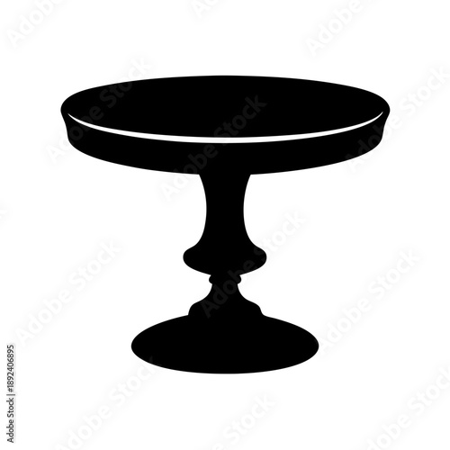 Elegant round pedestal table